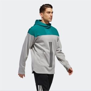 adidas Green and Gray Men's Hoodie